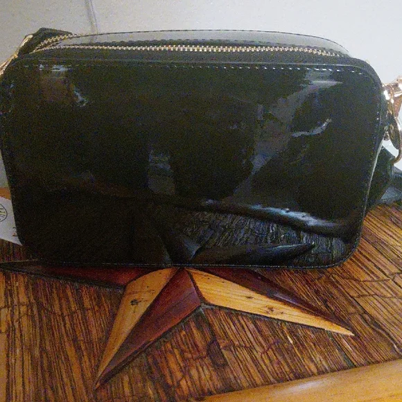 Valentino Black and Gold Studded Crossbody Bag - Picture 3 of 12